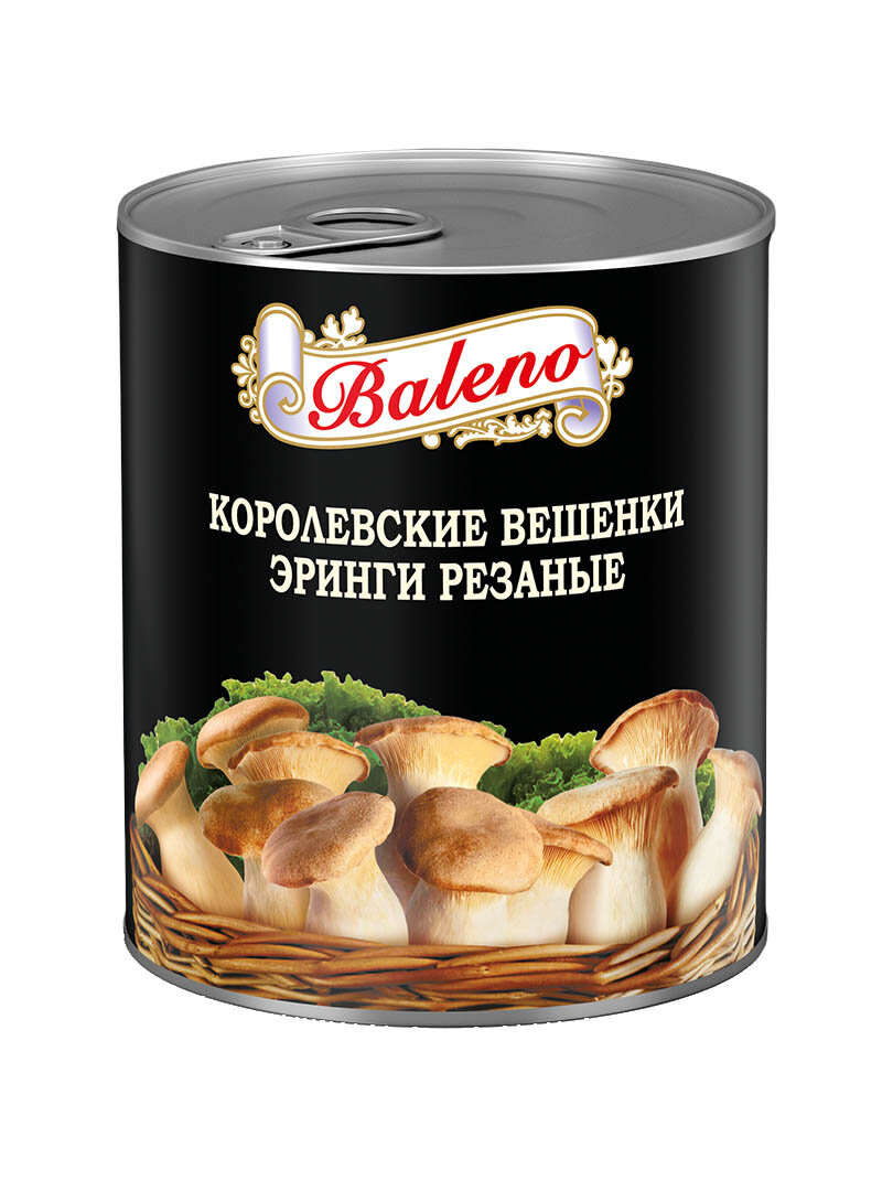 Грибы Baleno Вешенки королевские (Эринги) резаные без добавления уксуса 850 мл