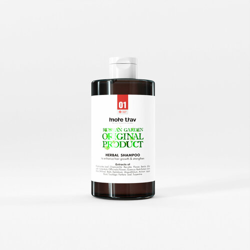 Шампунь More Trav, натуральный, для усиления роста и укрепления волос, 460 мл