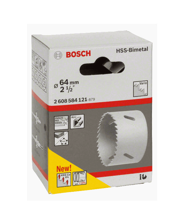 Биметаллическая коронка 64мм 2 1/2