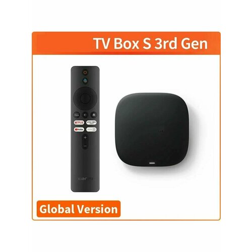 ТВ-приставка Xiaomi Mi Box S 3nd Gen МDZ-32-АА 2ГБ32ГБ 4К 3840 x 2160 HDR10 BT 52 Wi-Fi 245GHz EU 12000₽