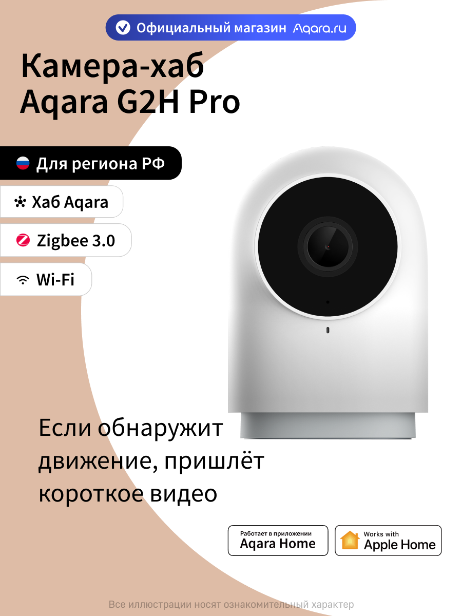 Умная камера и центр умного дома (хаб) Aqara G2H Pro CH-C01 угол обзора 146°