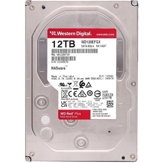 Жесткий диск Western Digital Red Plus 14 Тб WD140EFGX — купить по