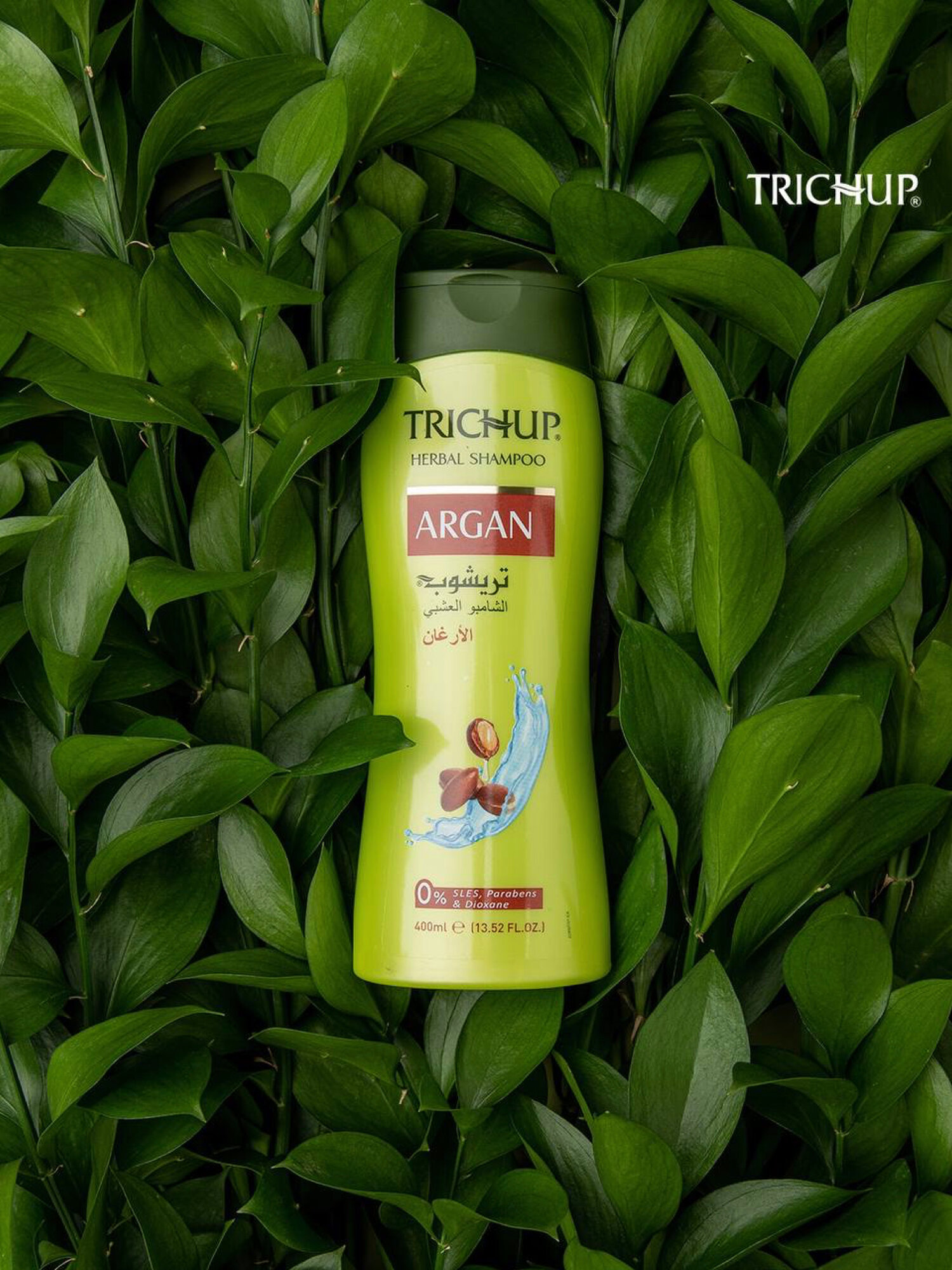 Шампунь Trichup Argan, с аргановым маслом, для сухих волос, 400 мл — фото 1