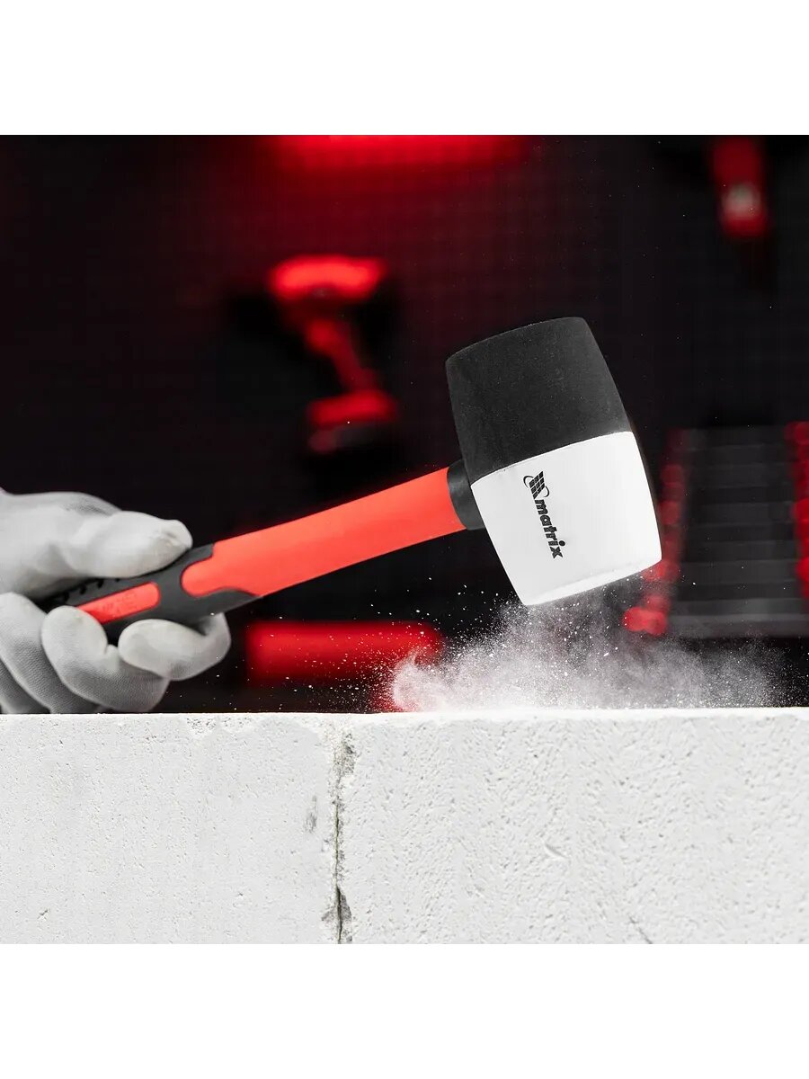 Киянка резиновая для плитки 450 г фиберглас — фото 1