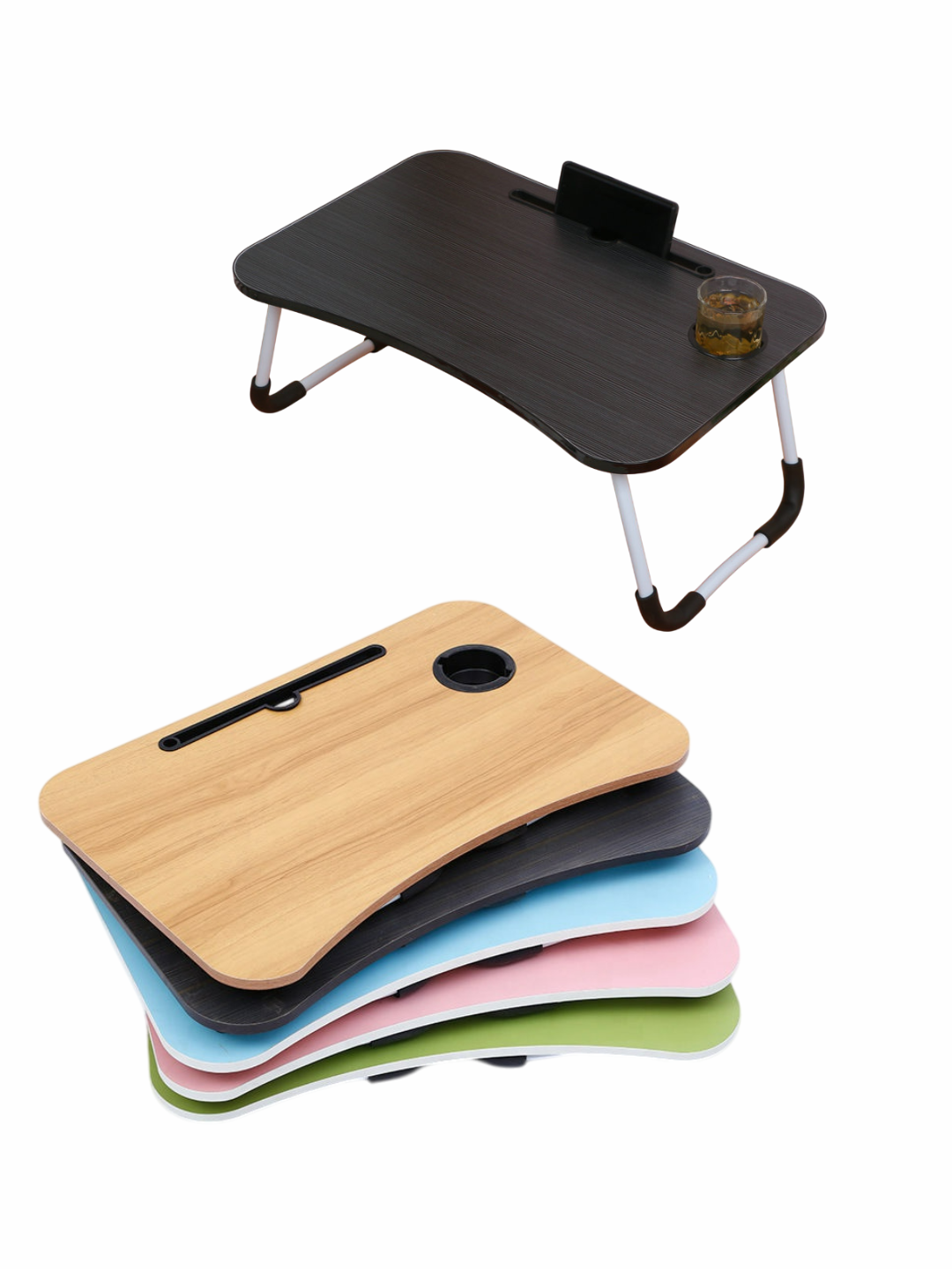 Складной мини-столик, подходит для ноутбука, планшета, завтрака, для детей — фото 1