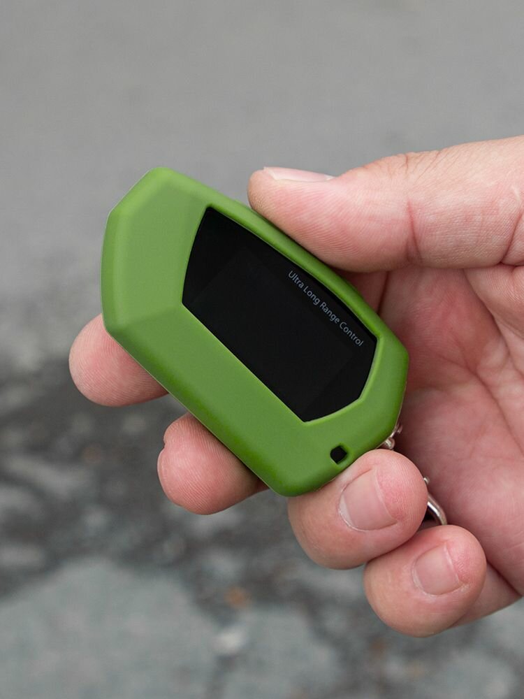 Чехол для брелока Pandora D027, Силиконовый Зеленый Хаки — фото 1