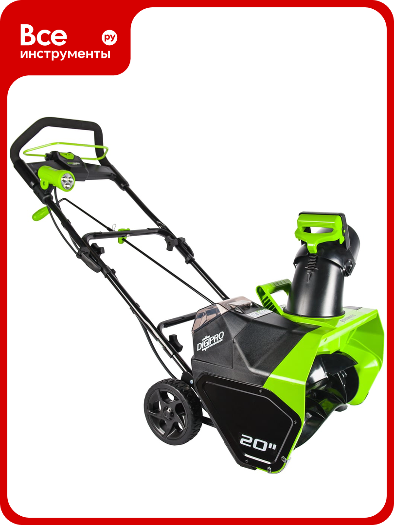 Аккумуляторный бесщеточный снегоуборщик Greenworks GD40STK4 2600607