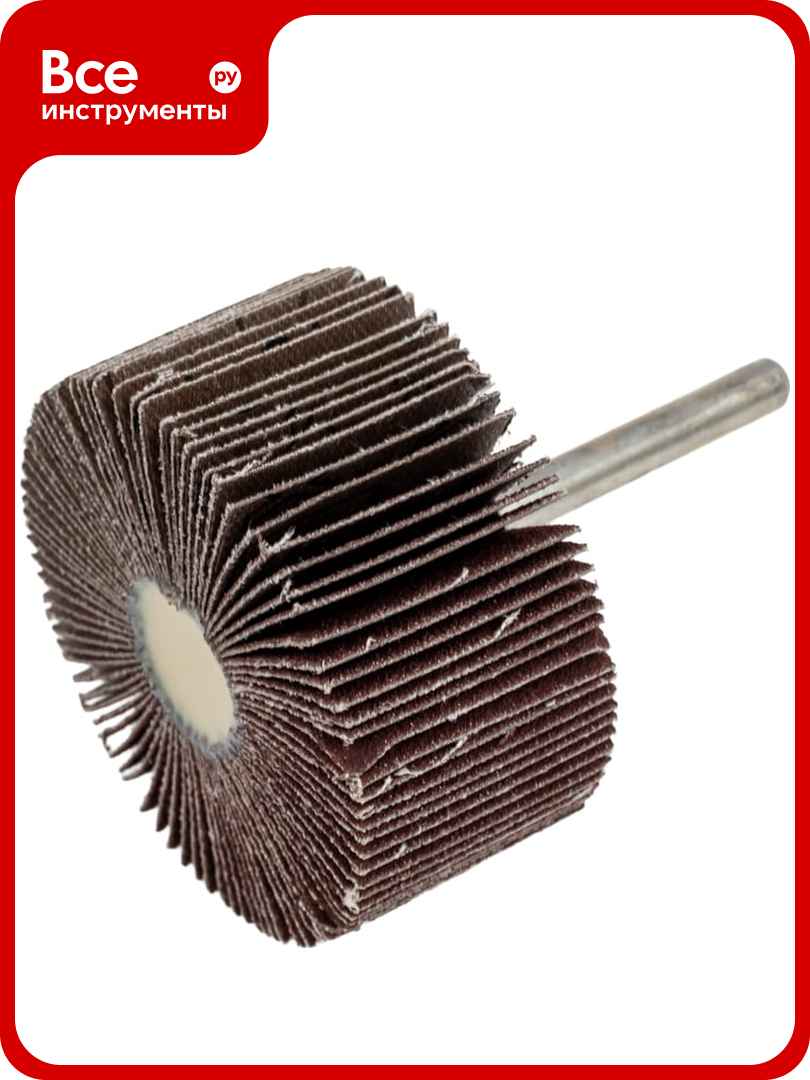 Круг лепестковый на оправке из шлифовальной шкурки 60x30x6 мм P80 Totflex 4631165599731