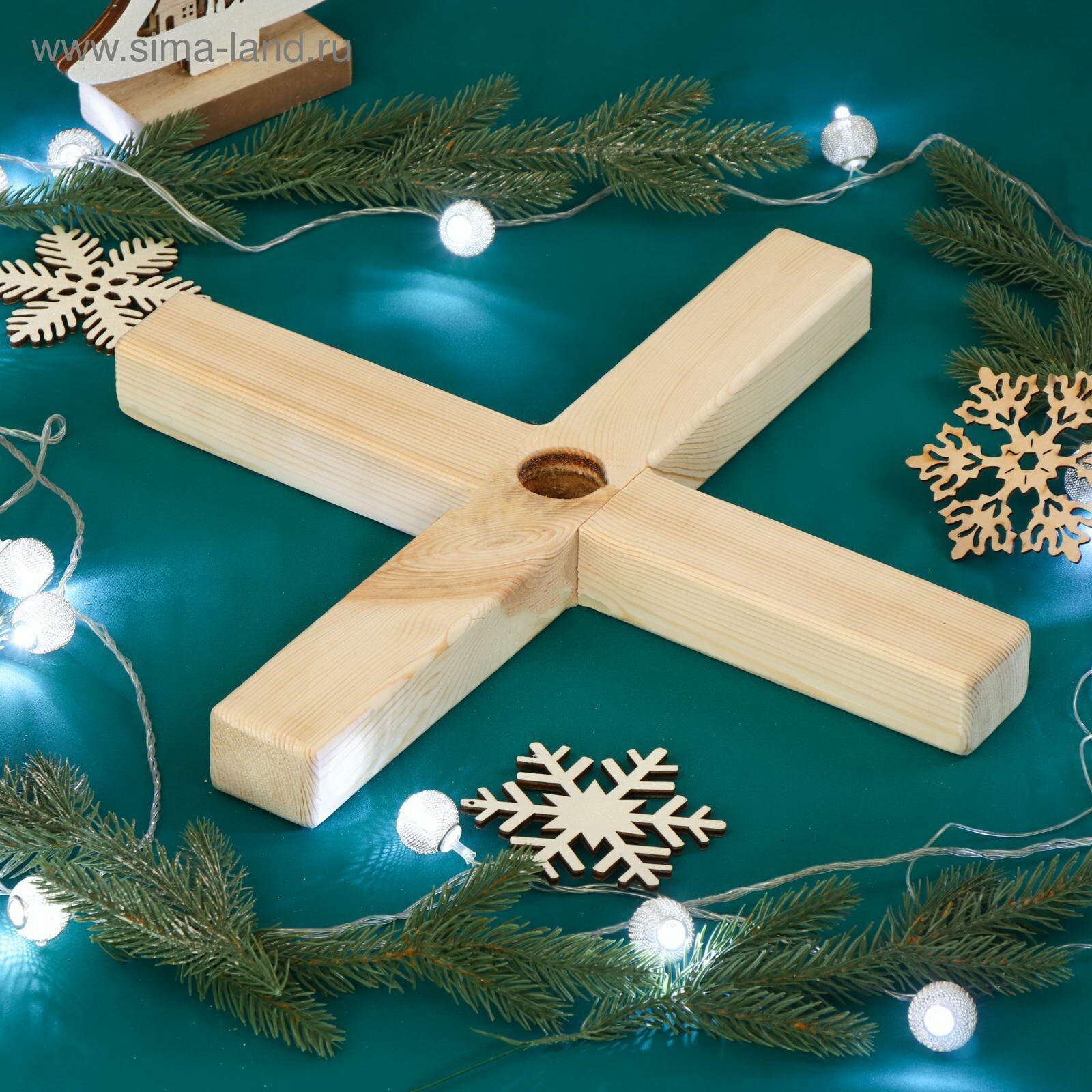 Подставка для ёлки d=35 мм дерево размер упаковки: 8 x 7 x 40 см.