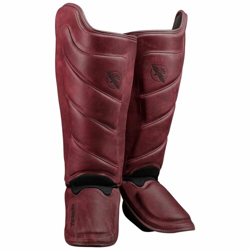 Защита голени Hayabusa T3 LX Shin Guards, размер L, бордовые