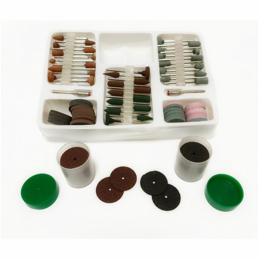 Насадки для гравера, 134 предмета, хвостовик 2,3 мм — фото 1