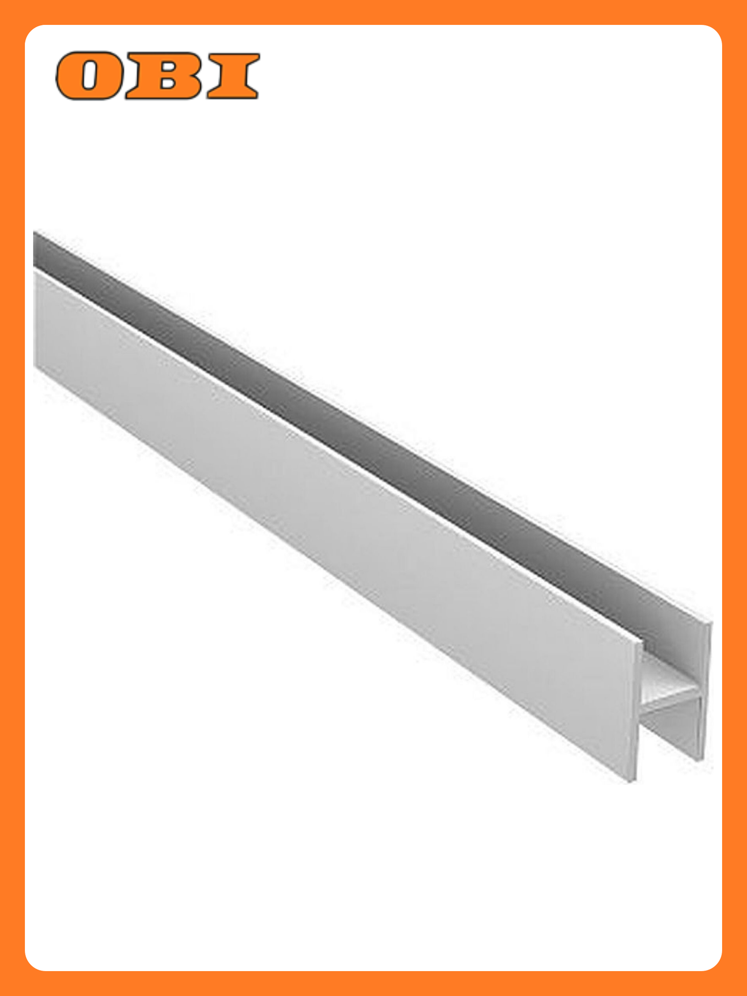 Планка соединительная для МДФ панелей алюминий матовая серая 600x10x6 мм