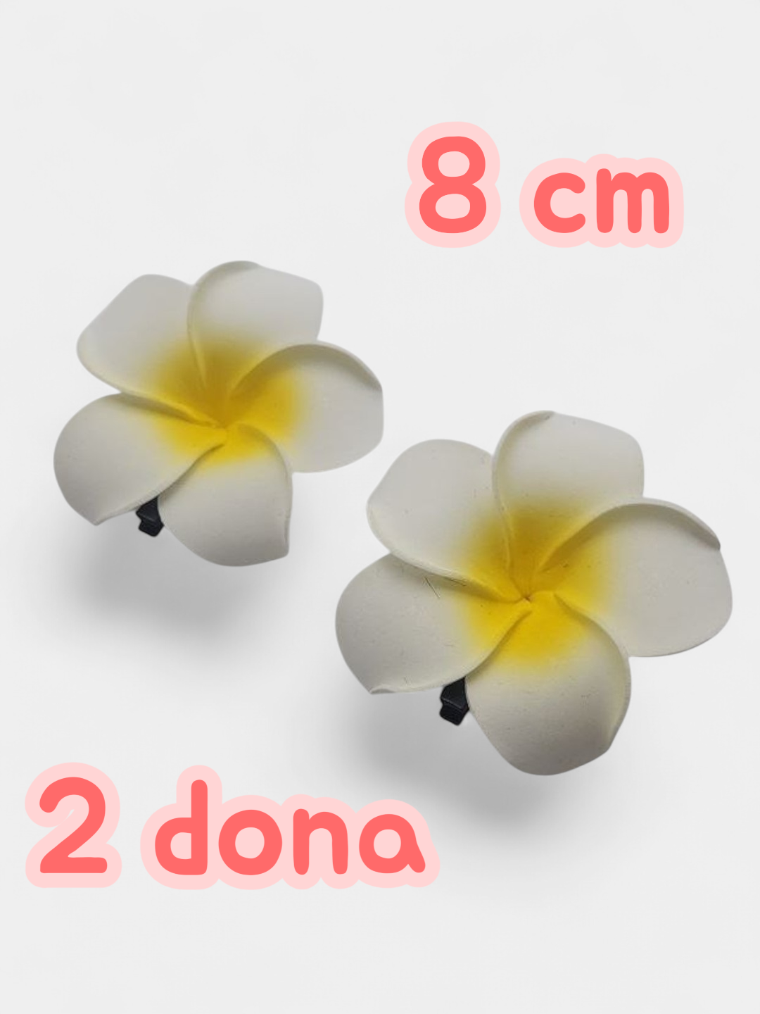 Заколка в форме гавайского цветка для волос, разных размеров для девушек, приколка