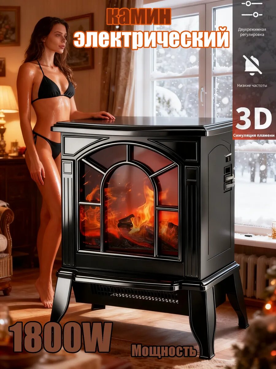 Камины электрические с эффектом живого пламени