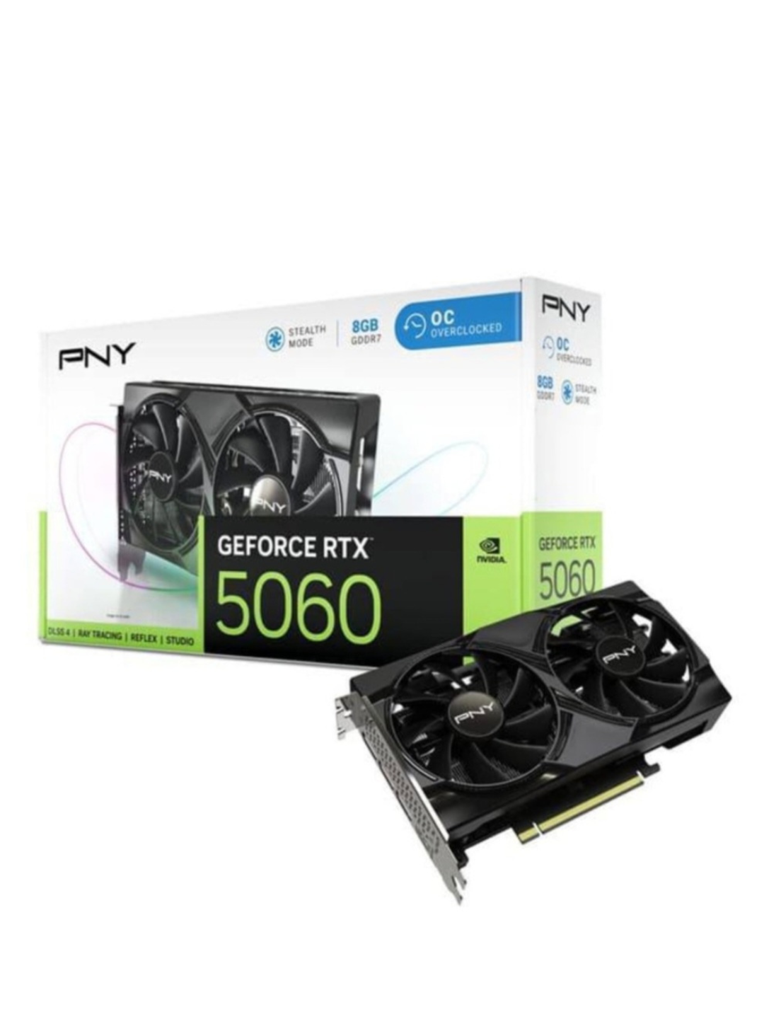 PNY GeForce RTX 5060 8GB — современная видеокарта с 8 ГБ памяти GDDR7