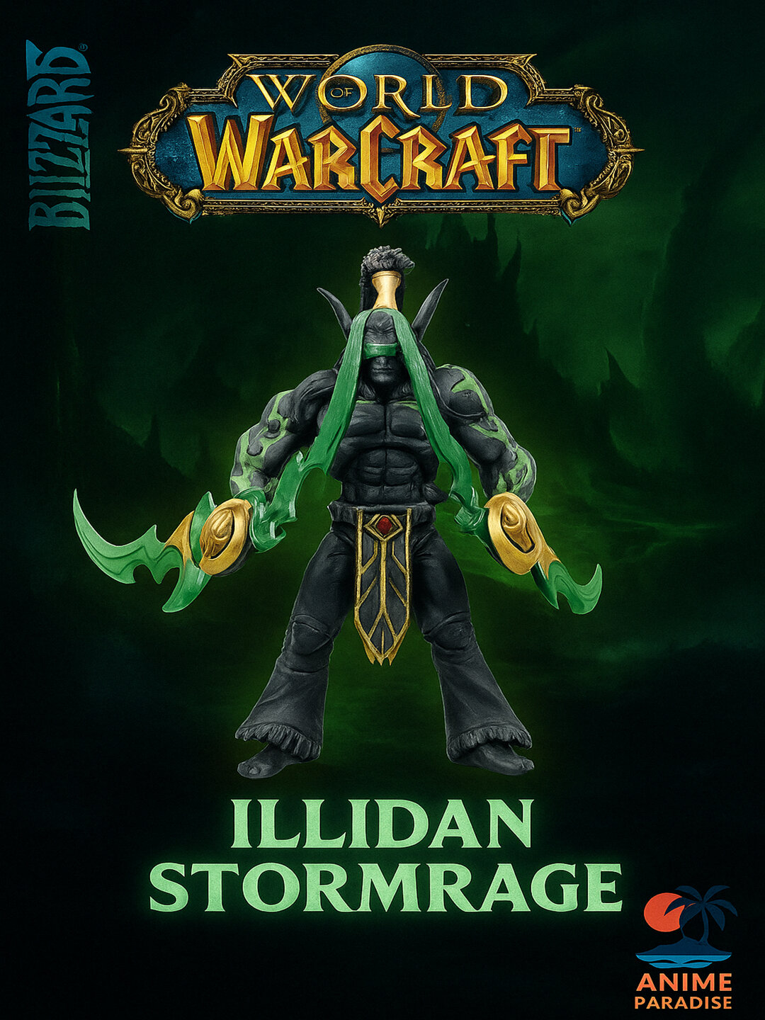 Фигурки Lich King, Illidan, Sylvanas коллекционные модели, фэнтези герои