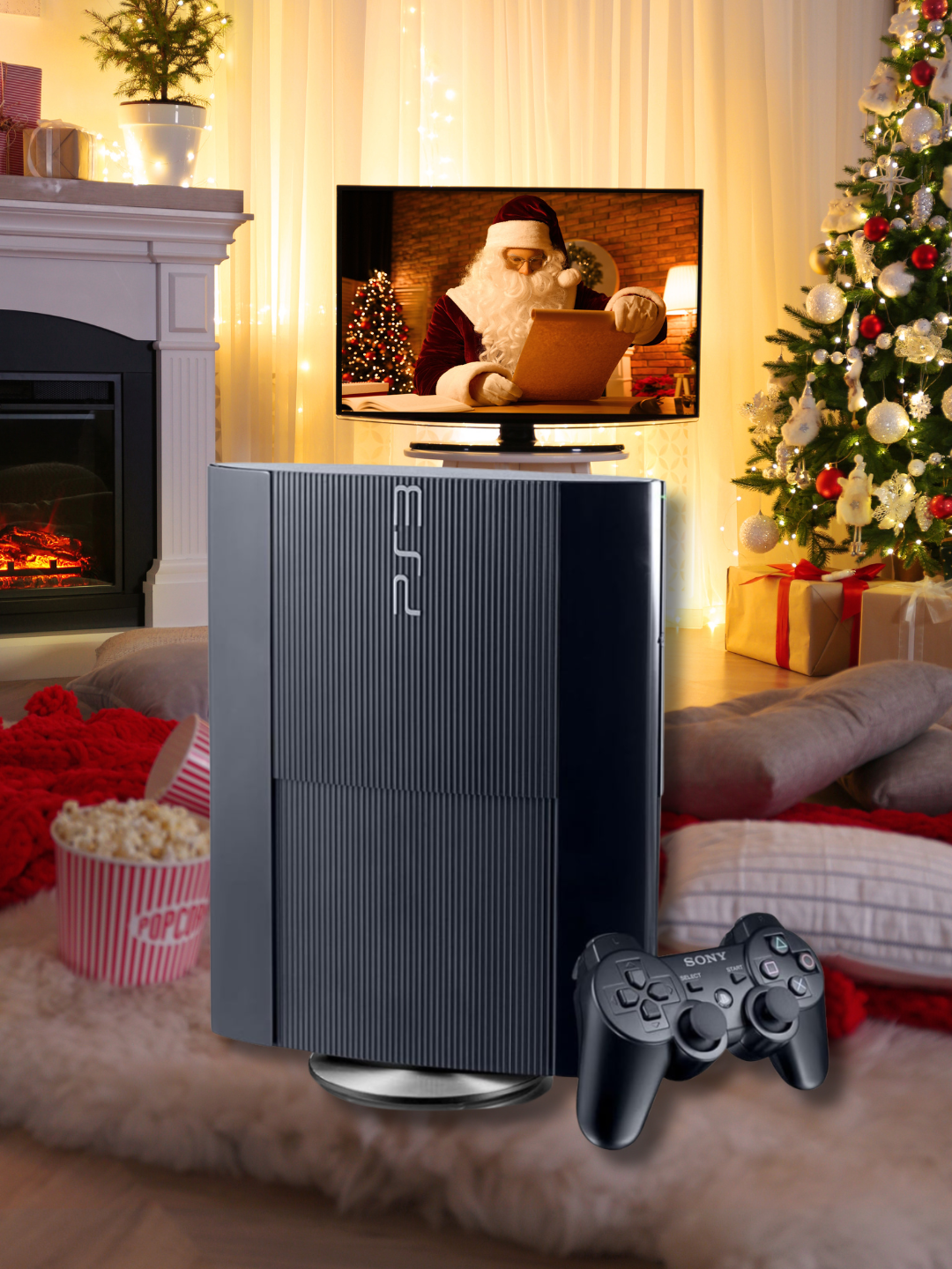 Игровой комплект PlayStation 3 Super Slim, 500 ГБ, С 4 джойстиками, 35 играми