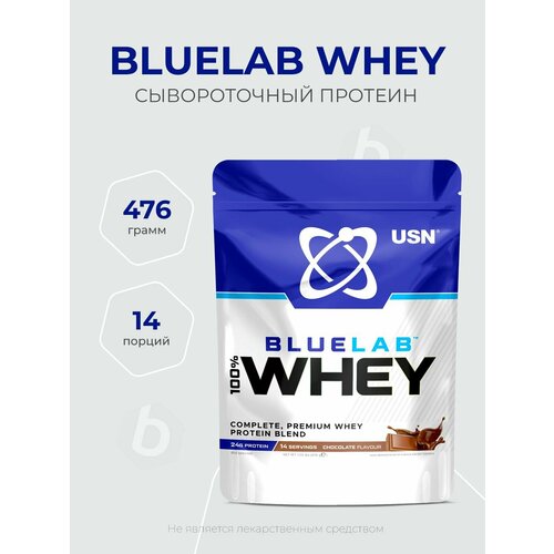 USN BlueLab 100% Whey 476 грамм, Сывороточный протеин, Шоколад