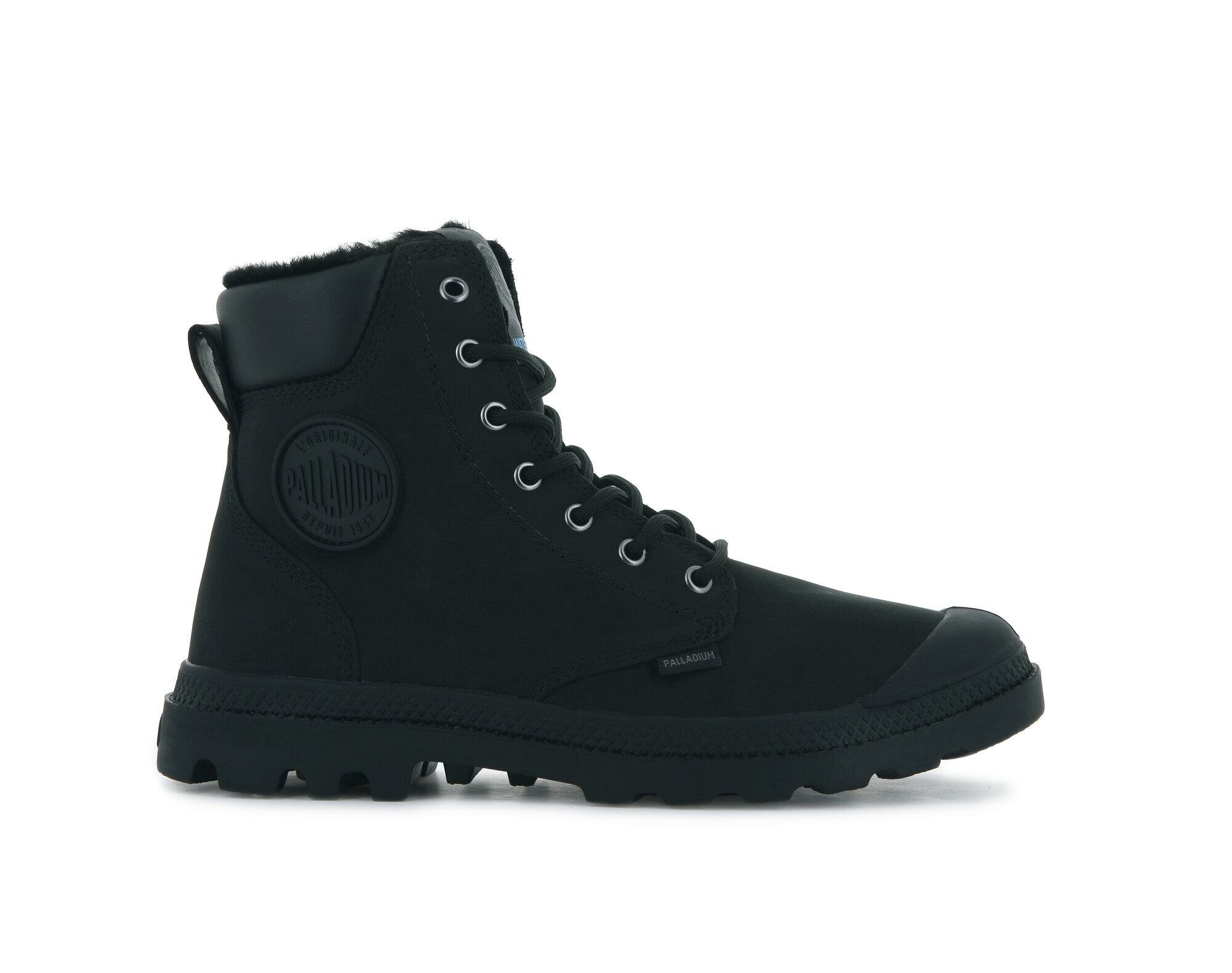 Ботинки хайкеры Palladium PAMPA SPORT CUFF WPS, размер 40, черный