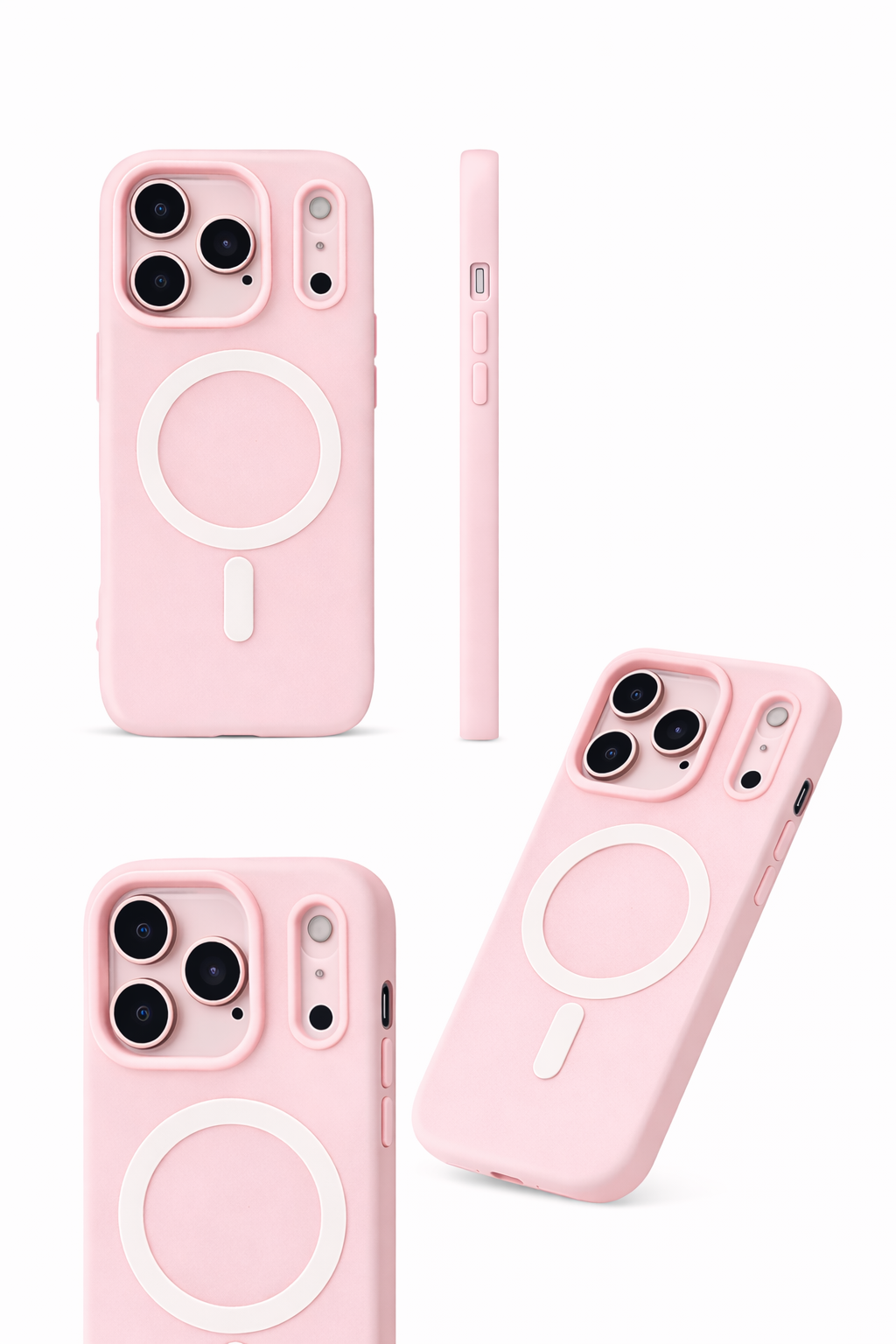 Чехол-аккумлятор 17 PRO MAX, прозрачный, силиконовый, MagSafe — фото 1