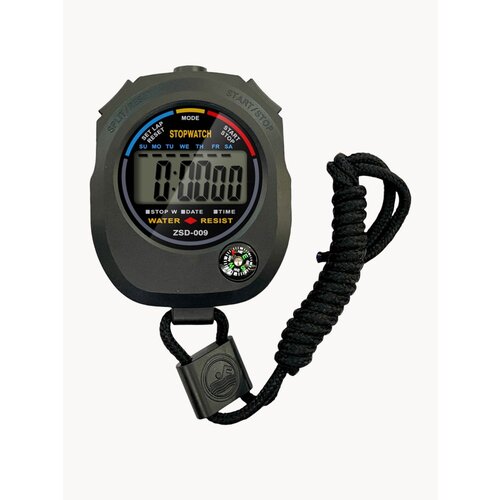 Секундомер электронный , спортивный, со шнурком, с компасом и будильником.
