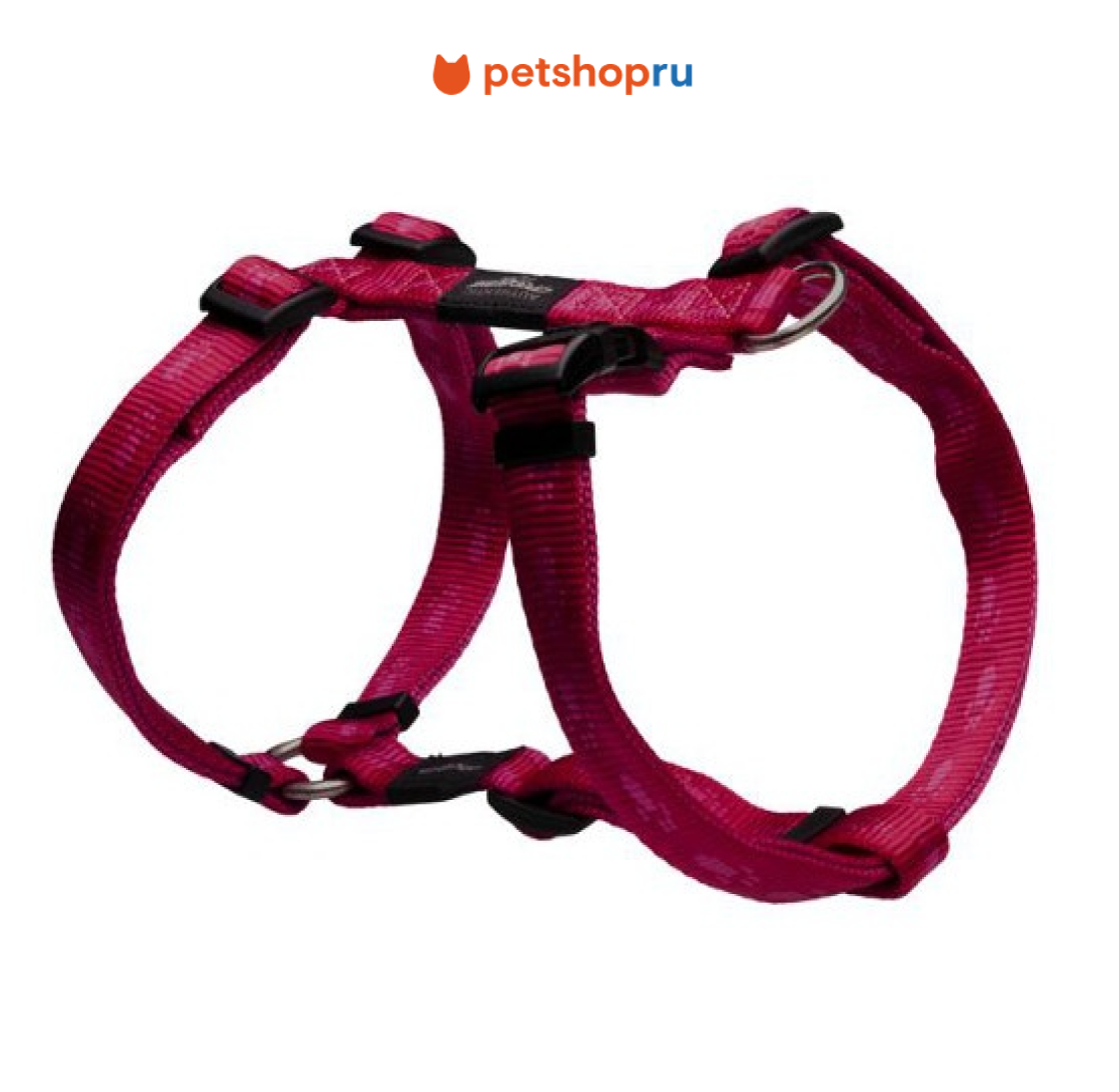 Rogz шлейка "Alpinist", р-р S (23-37см), ш: 1,1см, розовый