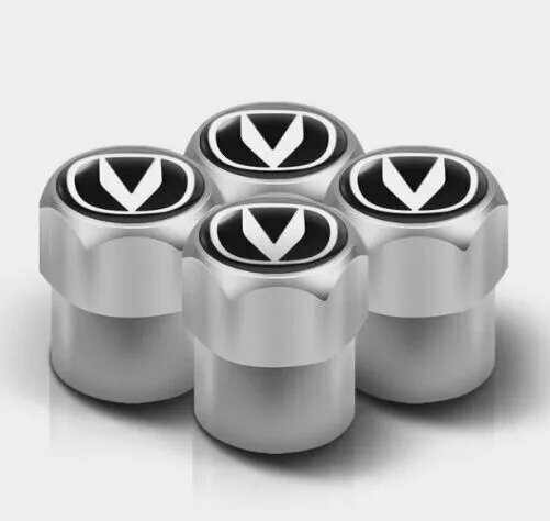 Колпачки на вентиль, ниппель шины автомобильной с эмблемой Changan, 4шт, металл