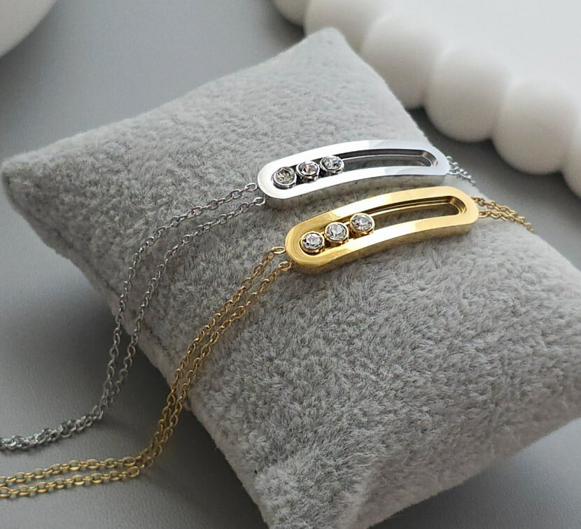 Браслет-цепочка, Swarovski Zirconia