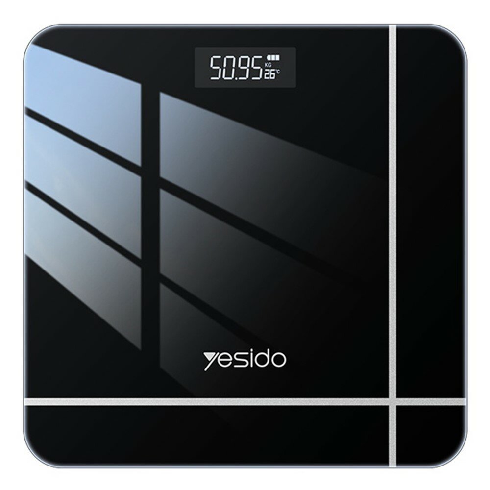 Умные весы Yesido MG09, закалённое стекло, LED-дисплей, 180кг