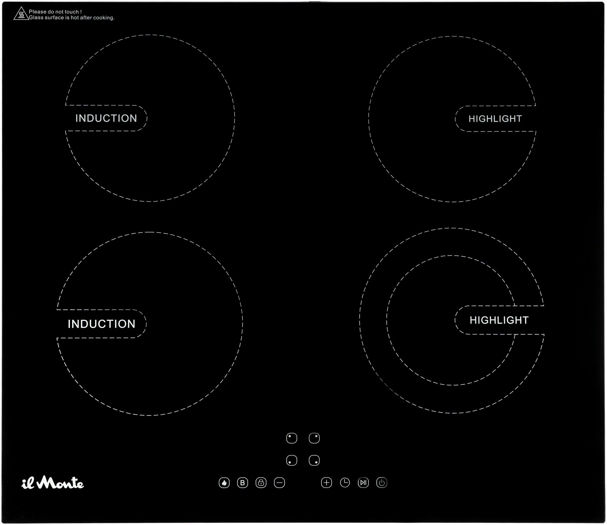 Встраиваемые Варочные Панели Xiaomi Встраиваемая варочная поверхность индукционная комбинированная il Monte BH-678-BIHGC