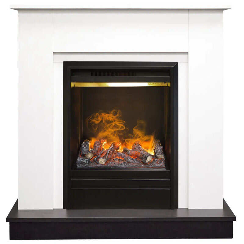 Электрокамин RealFlame Асти с очагом 3D Olympic белый/уни неро (WT-LCB510/BL-LCB917)