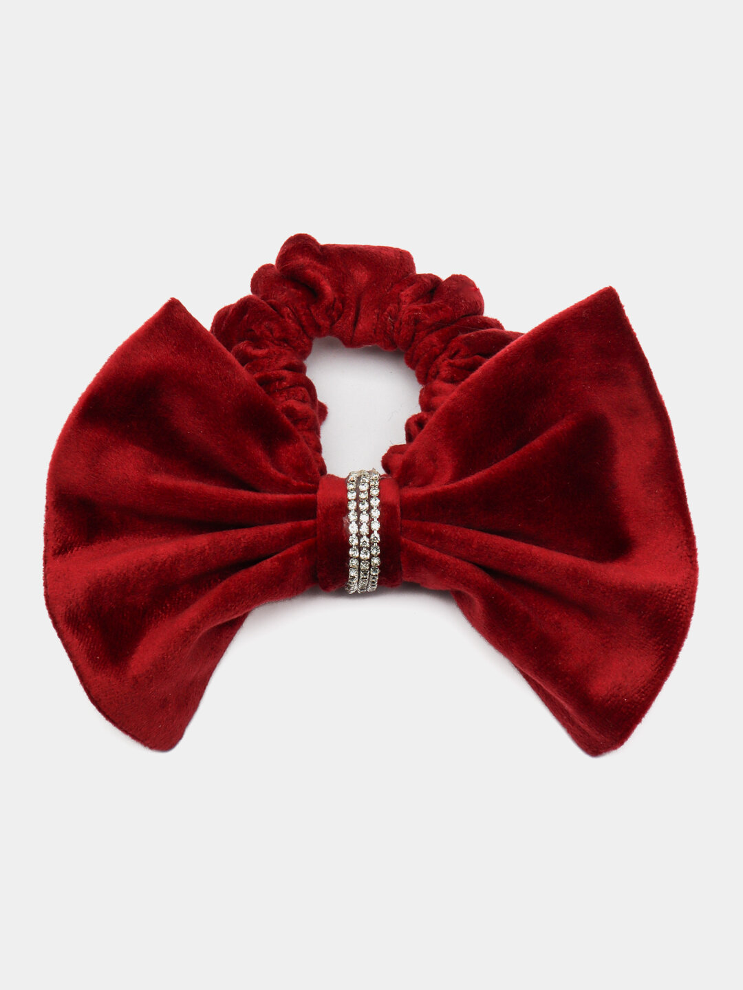 Заколка бант для волос на резинке