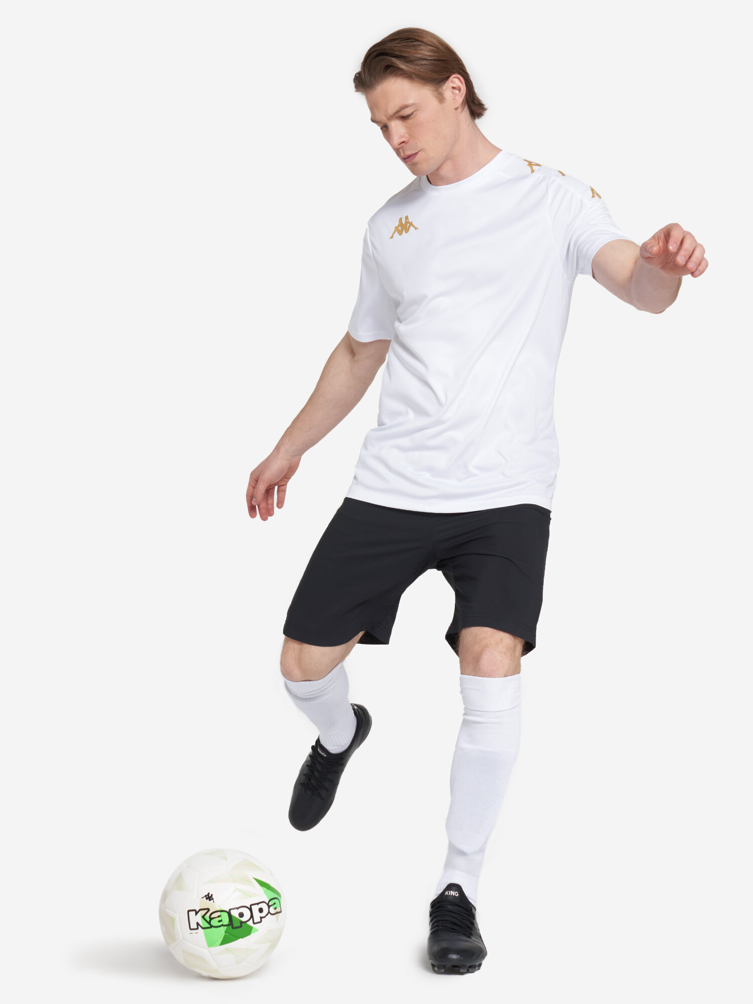 Футболка спортивная Kappa, размер XL, белый — фото 1