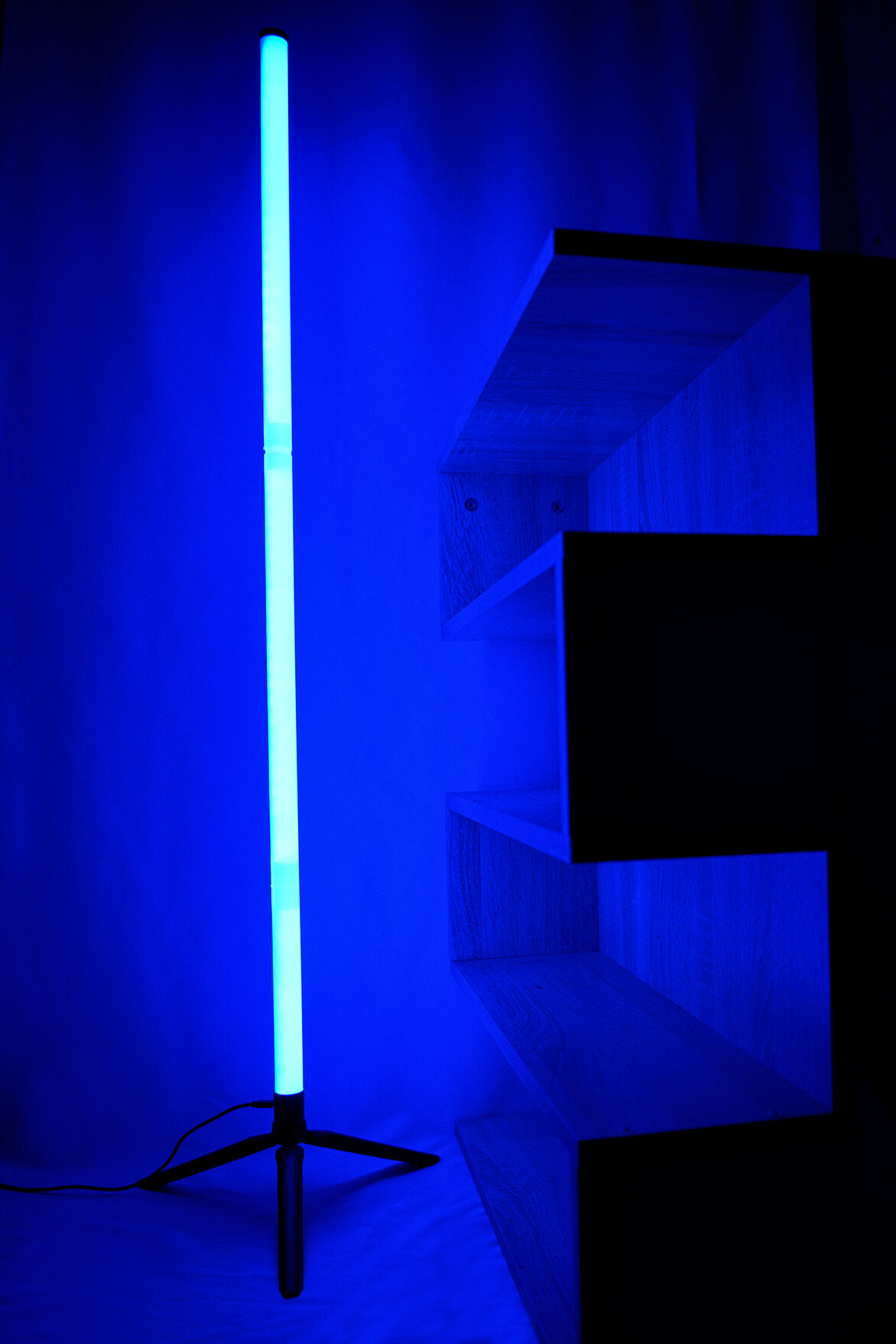 Изображение Напольный светильник, торшер, напольная лампа, пульт ДУ, RGB подсветка, USB адаптер в подарок