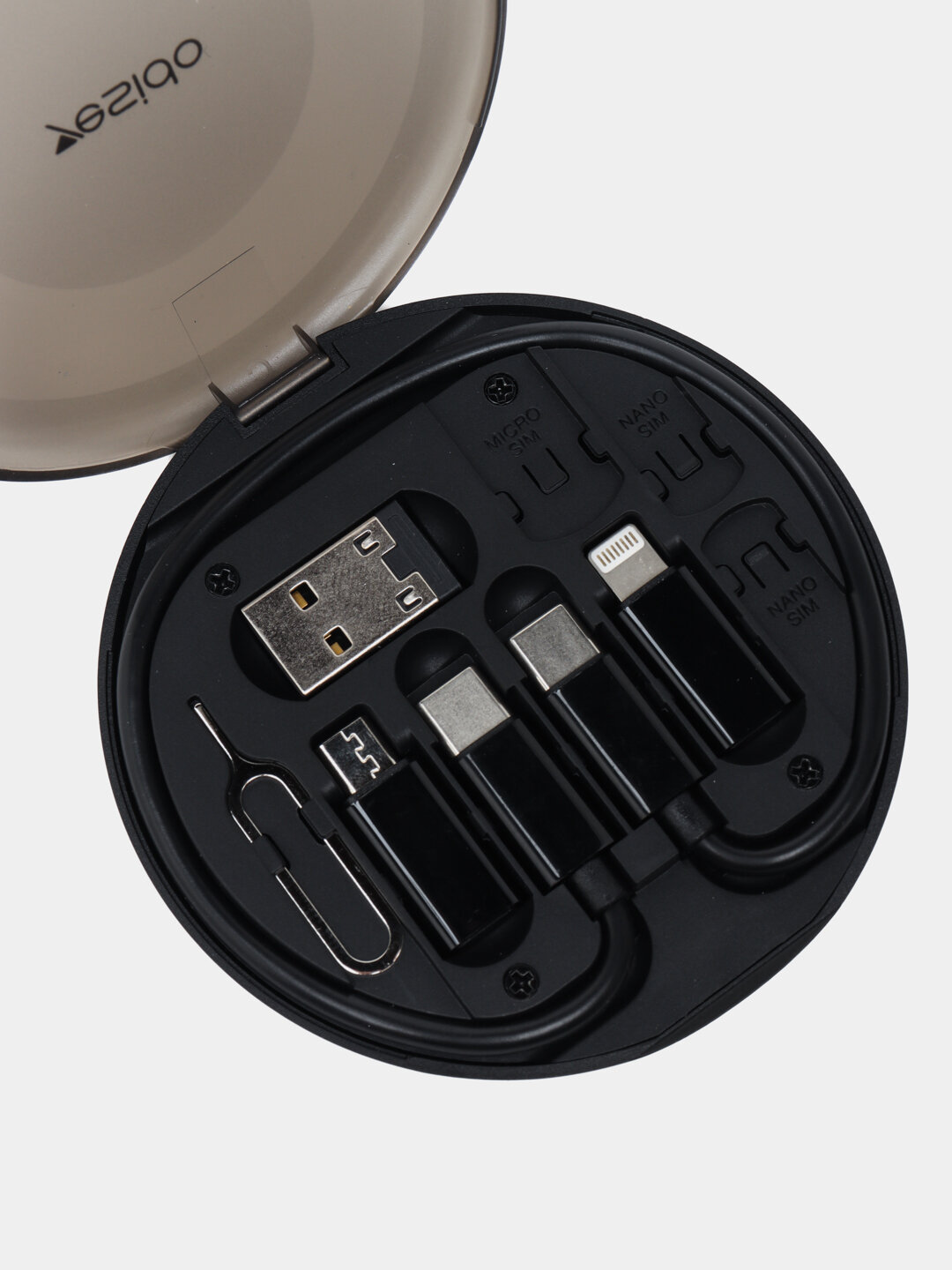 Переходник кабеля Yesido CA118, многофункциональный, 8-pin, Type-C/Micro-USB — фото 1