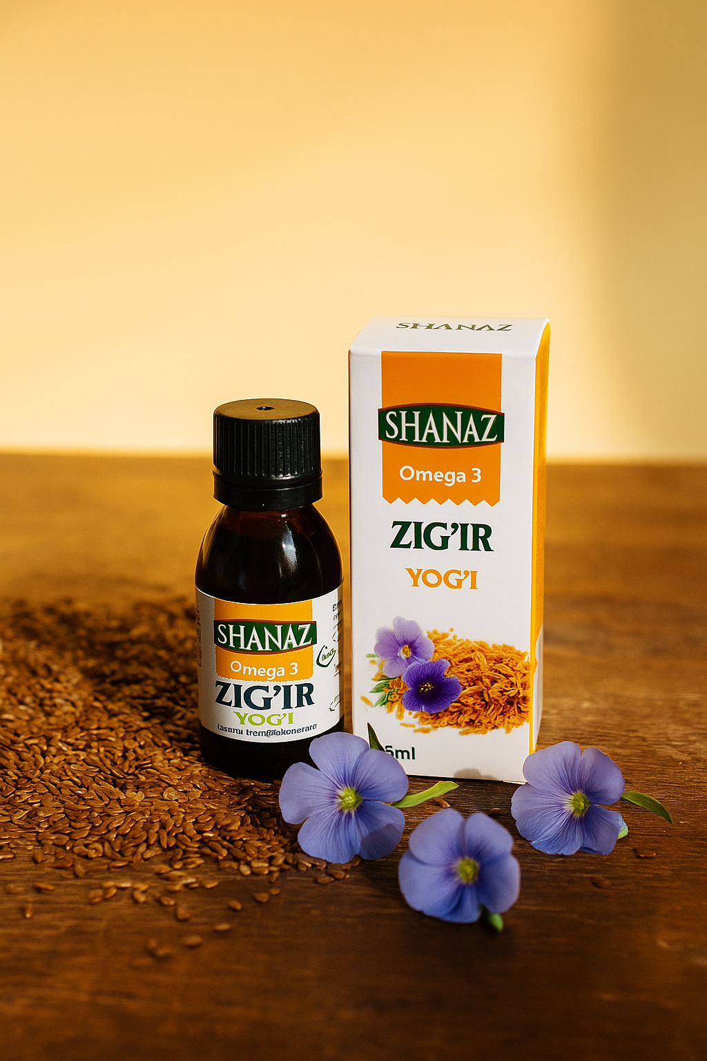 Масло льняное, 25 мл — 100% натуральный продукт для здоровья и долголетия!