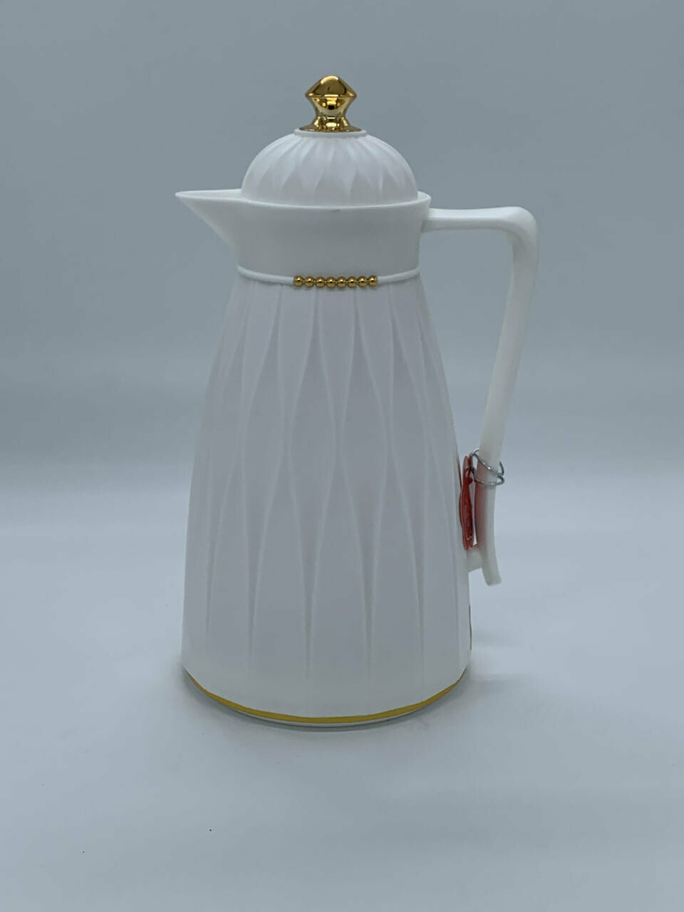 Термос MIX PODAROK, 1л, с золотой крышкой, сохраняет тепло 12-24 часа, для кофе, чая, воды