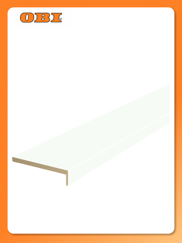 Наличник VELLDORIS Emalux МДФ белый телескопический 2200х70х8 мм