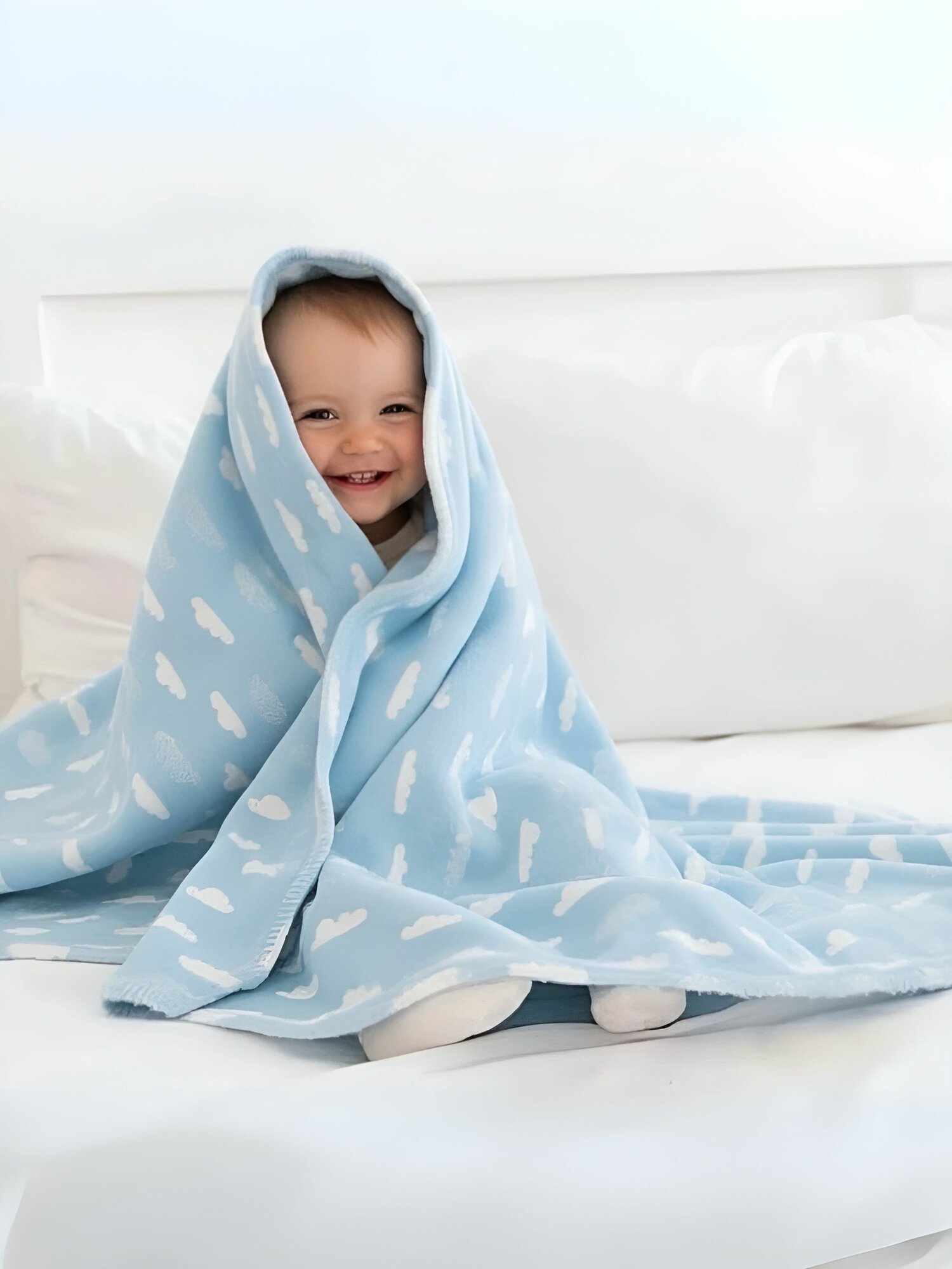 Байковое одеяло ВотОнЯ, детское, 100×140, хлопок, гипоаллергенное — фото 1