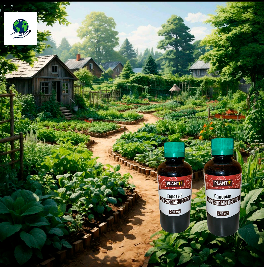 Деготь Березовый 500мл. 2шт по 250мл. Plantit. Натуральный антисептик. Отпугиватель вредителей.