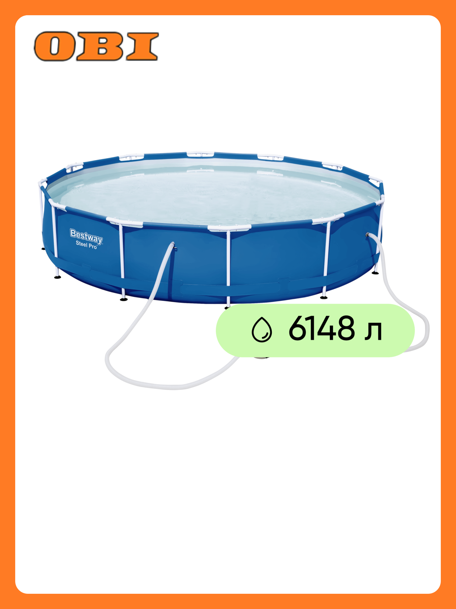 Бассейн каркасный BESTWAY Steel Pro 6148л 305х100см с фильтр-насосом