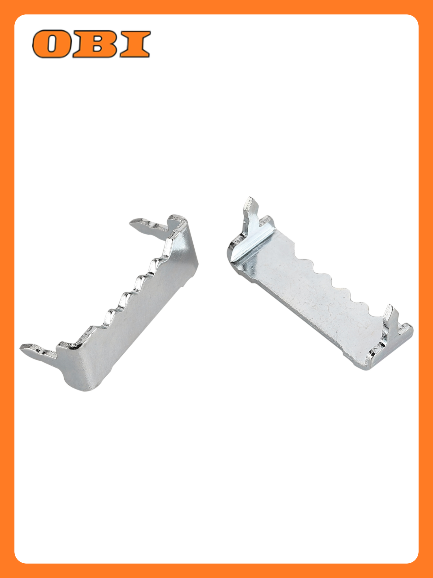 Крепление зацеп зубчатый для рамки забивной сталь 25 мм 2 шт