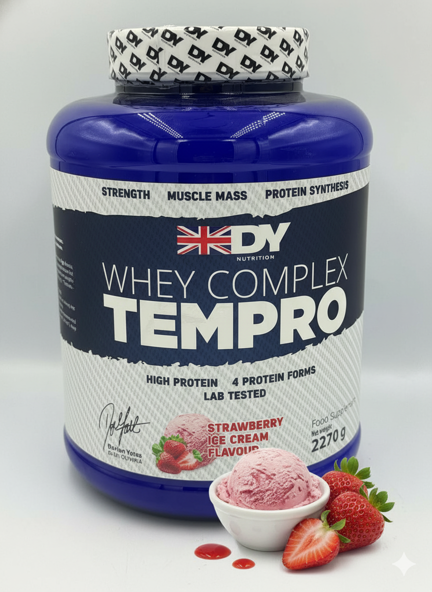 DY Whey complex TEMPRO 2,3kg вкус Клубника мороженое протеин для мыщц