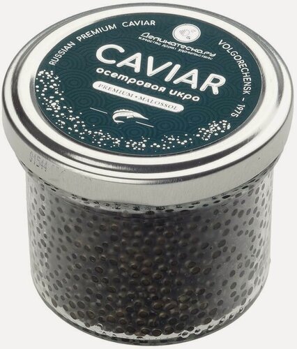 Изображение товара Икра черная осетровых рыб Деликатеска 100г