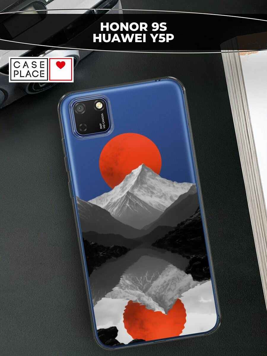 Чехол на Honor 9S/Huawei Y5p / Хонор 9S/Хуавей Y5p с принтом Белая гора 2, прозрачный