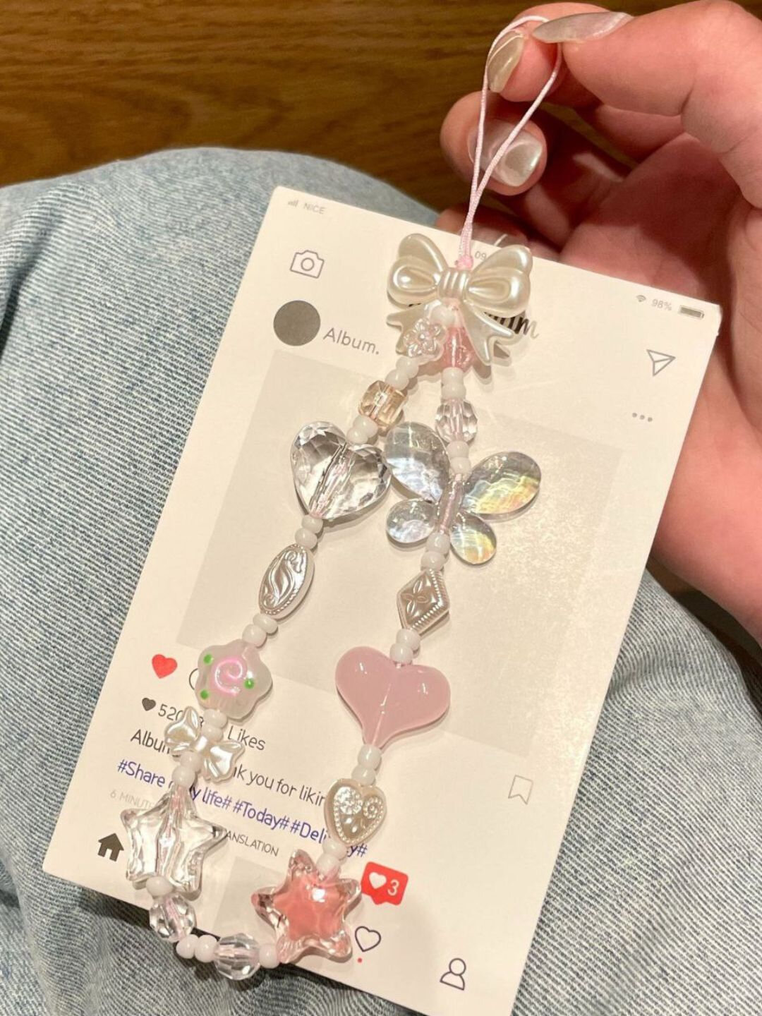 Брелок для телефона, сумок и ключей, в корейском стиле