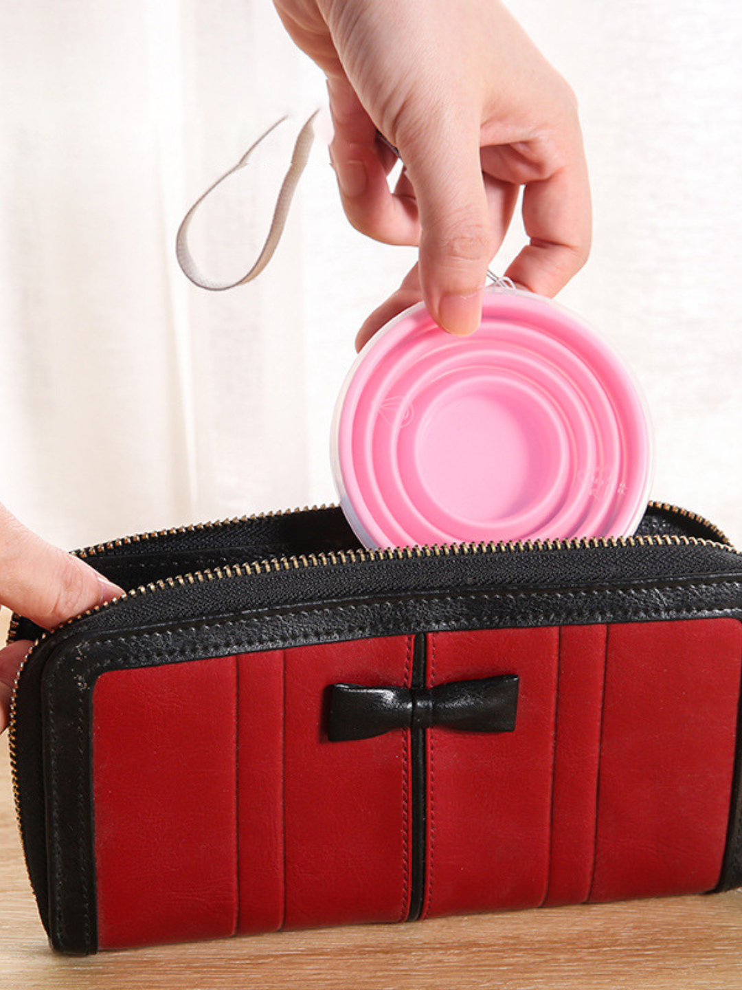 Силиконовый стакан, складной, 200 мл — фото 1