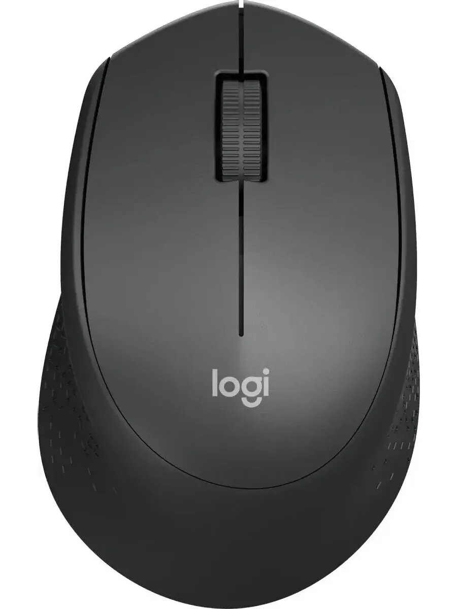 Мышь беспроводная Logitech M280 черный, 1000 dpi, радиоканал, USB, кнопки - 3 — фото 1