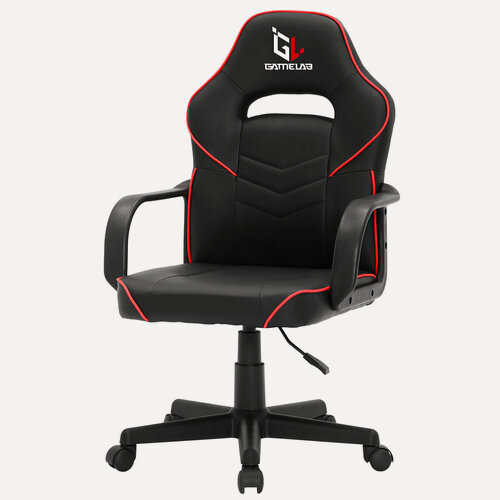 Изображение товара Кресло компьютерное GAMELAB ALFA, черное, экокожа, газлифт, 110 кг
