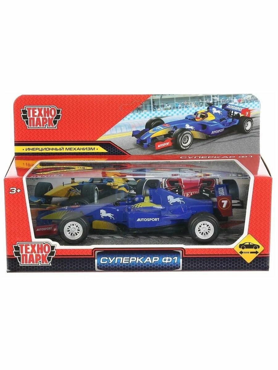 Машина металлическая Спорткар Ф1, 17 см